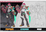draw concept art and illustration of characters and monsters